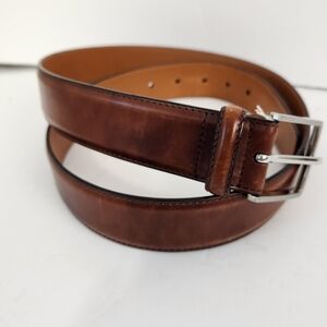 Magnanni Made In Spain Belt 1279 Size 38 Brown Cognac old money luxury